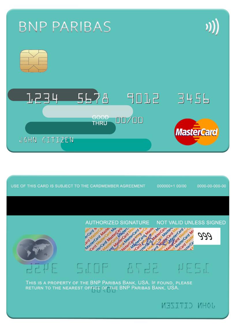 USA BNP Paribas Bank mastercard